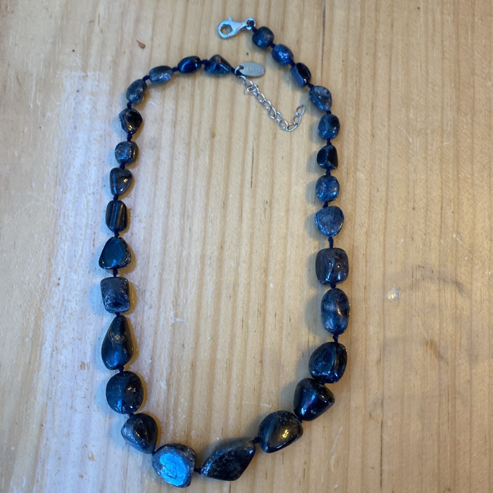 Stauer Raw Sapphire Graduated Nugget Necklace - Picture 4 of 6